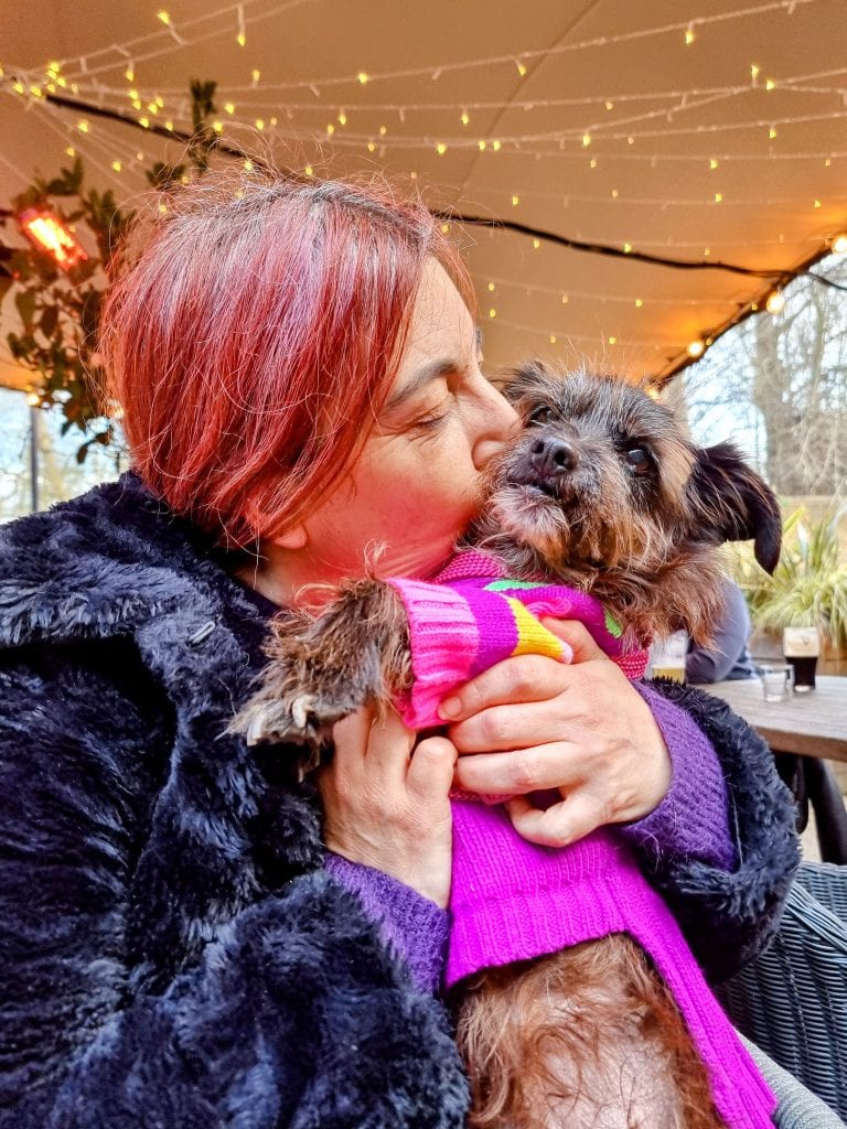 Valentine’s moment with my dog at Lass O’Richmond Hill